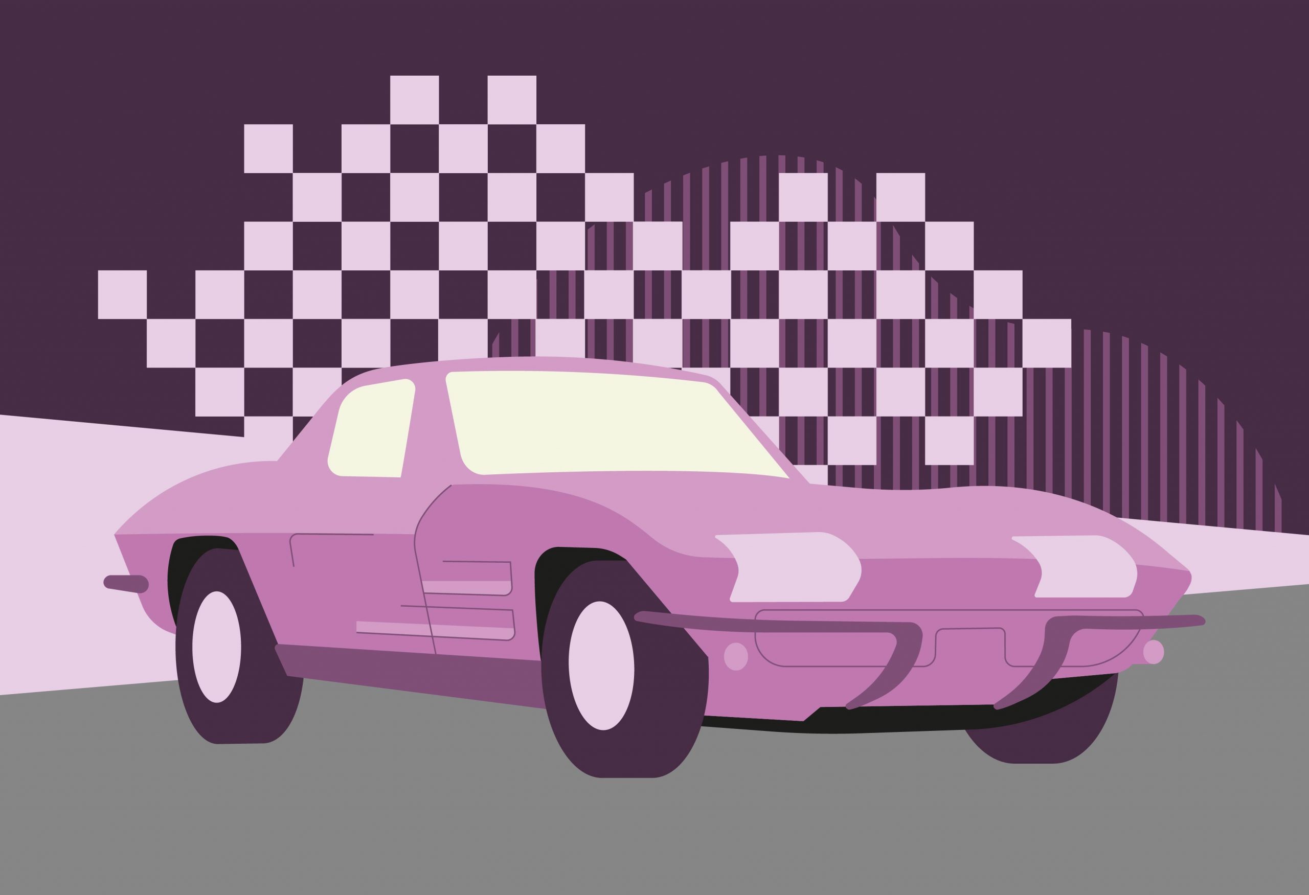 Corvette Sting Ray illustration