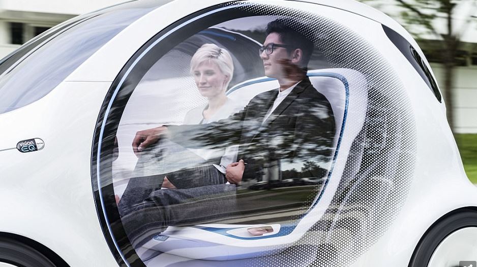 Daimler present new friendly face of self driving cars