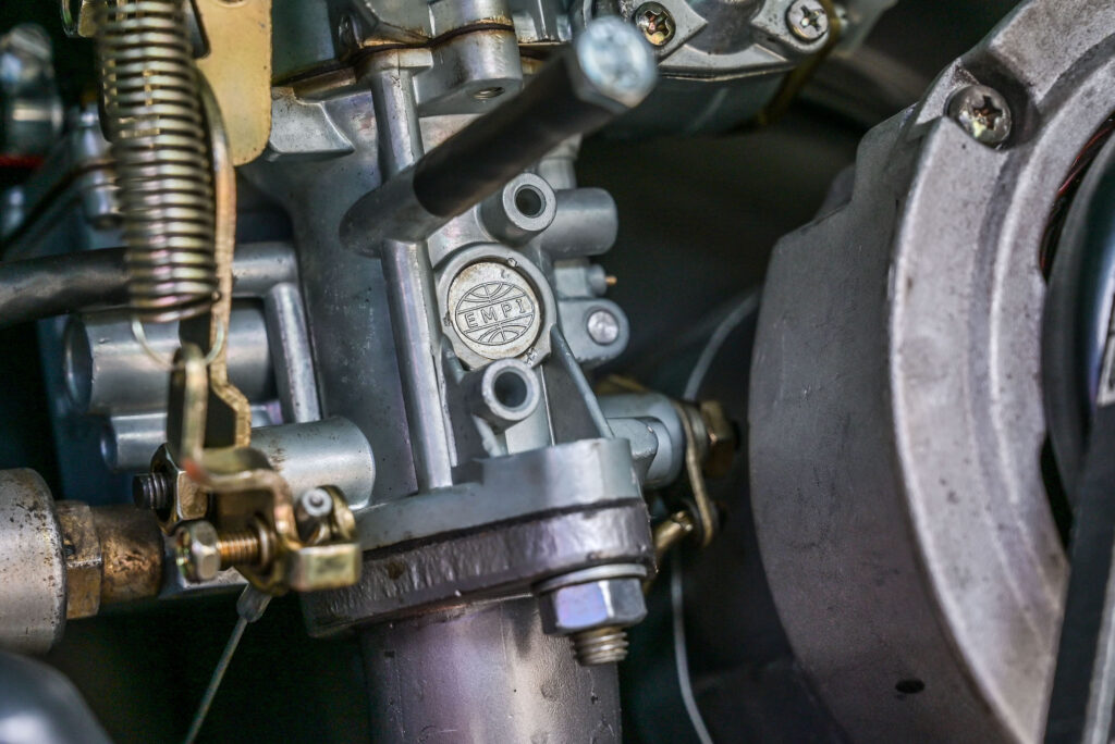 VW camper engine detail