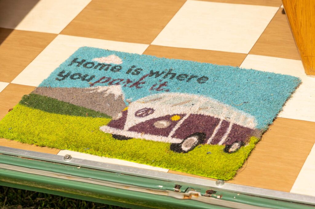 Home is where you park it mat