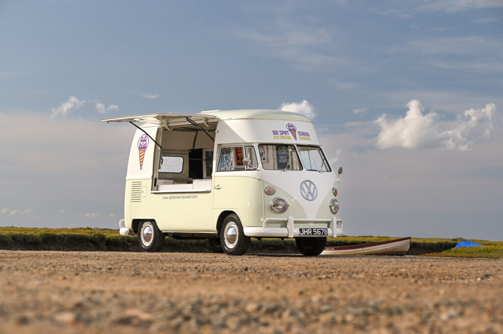 VW splittie ice cream van sales flap