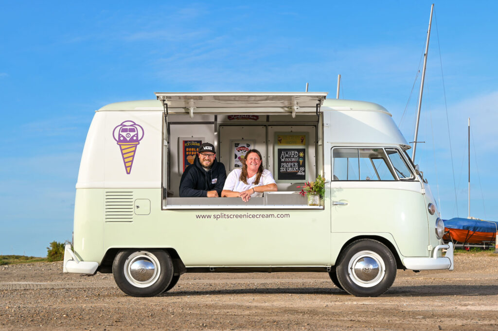 Justyn Goff and Sam Bishop Splitscreen Ice cream company