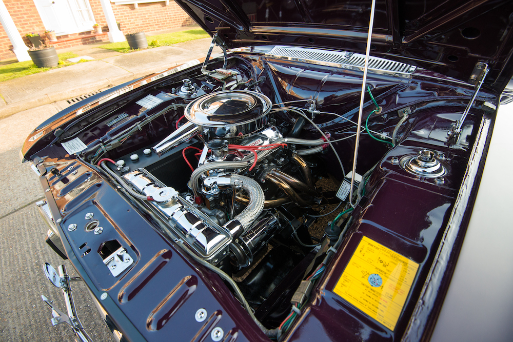 Ford Cortina 1600E engine bay