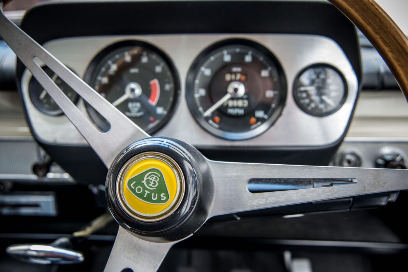 Lotus Cortina steering wheel
