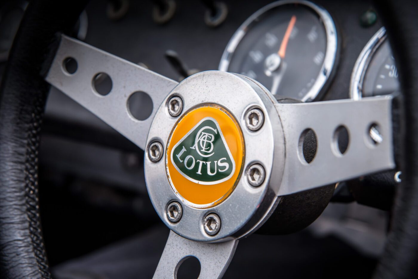 Lotus Seven steering wheel