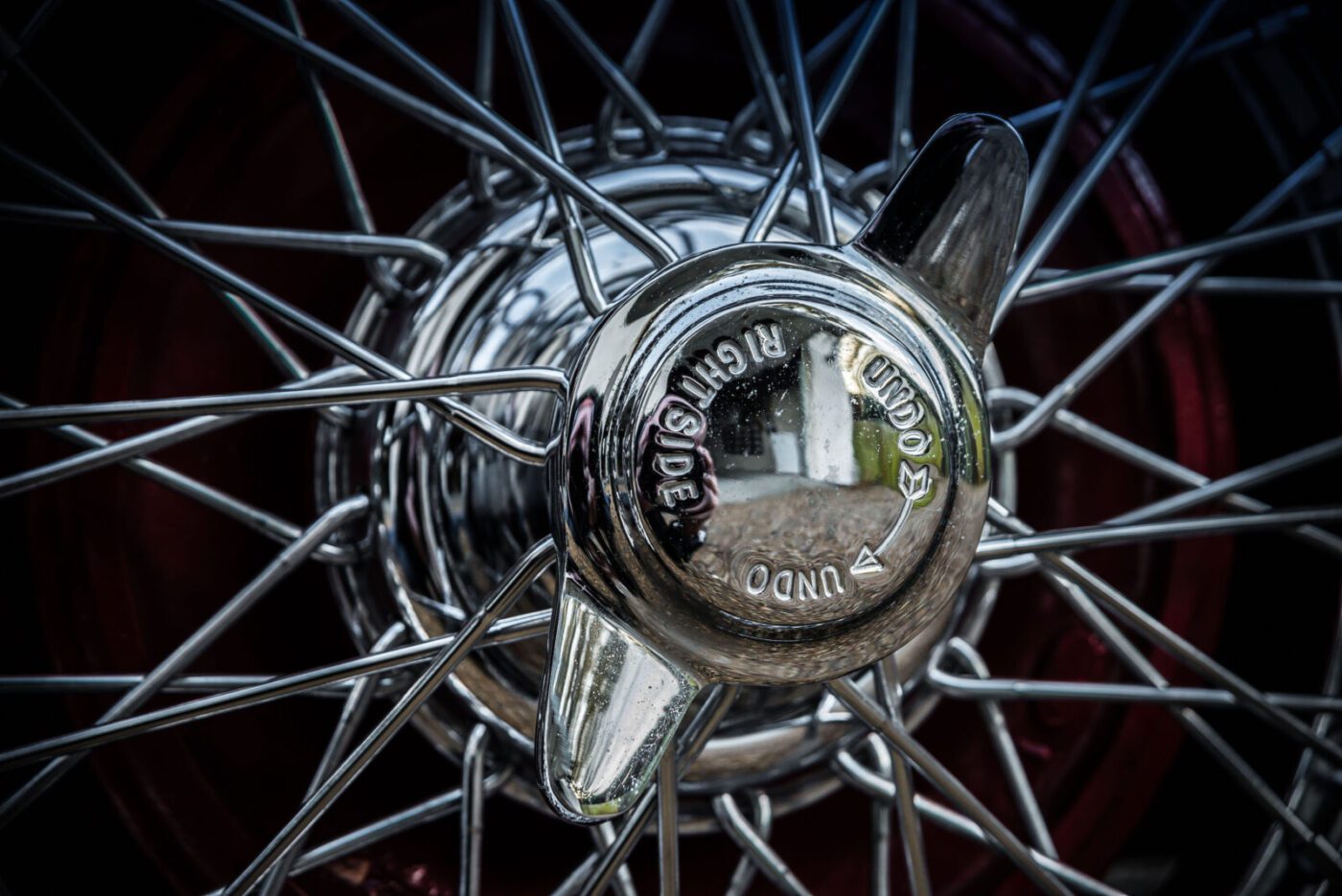 Austin-Healey 100 wire wheel