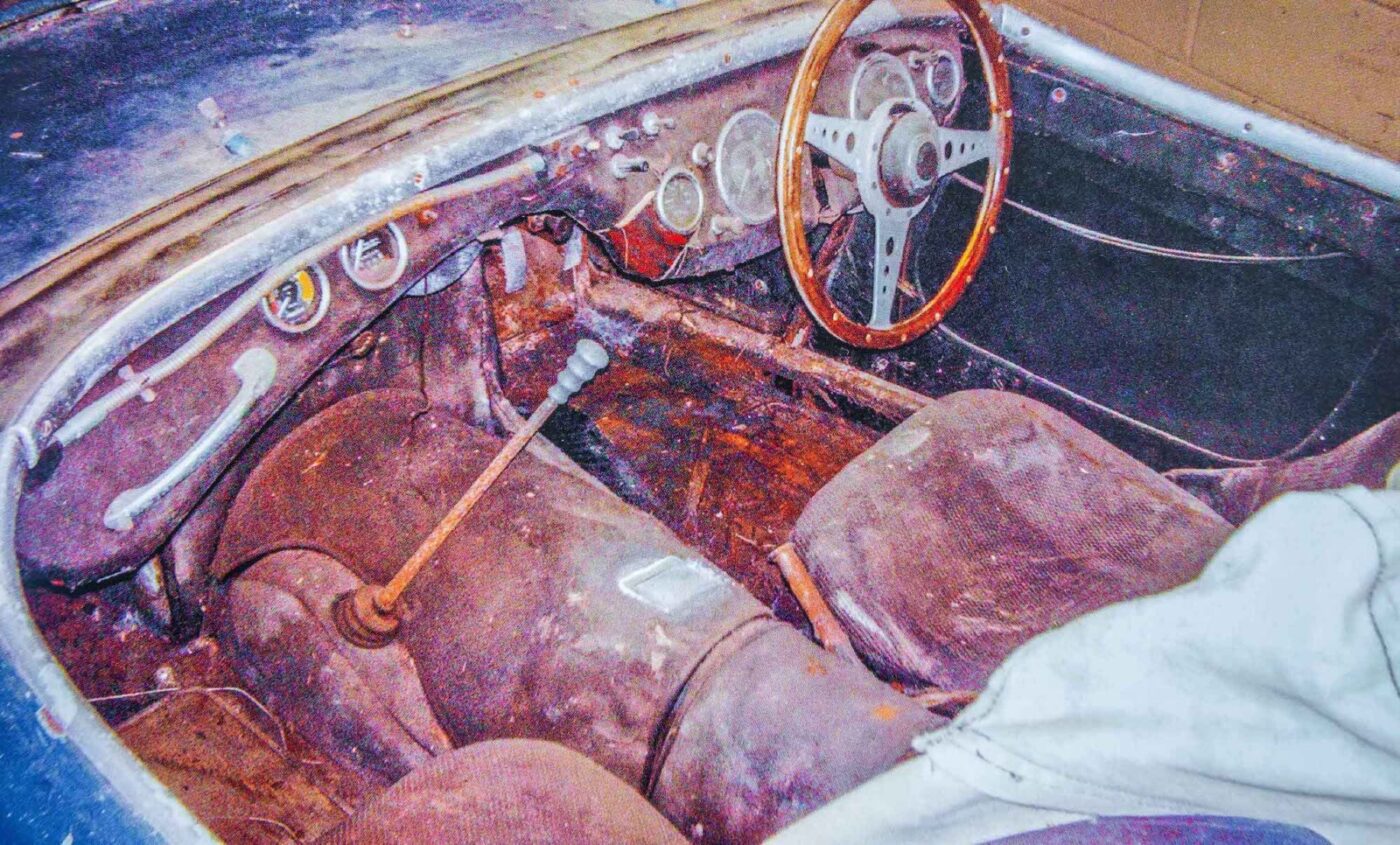 The interior is worse for wear