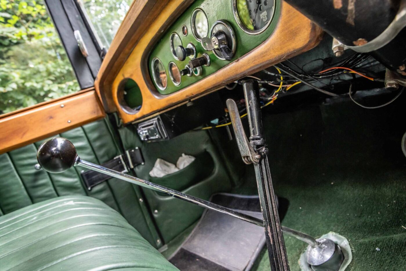 Austin Six hearse interior