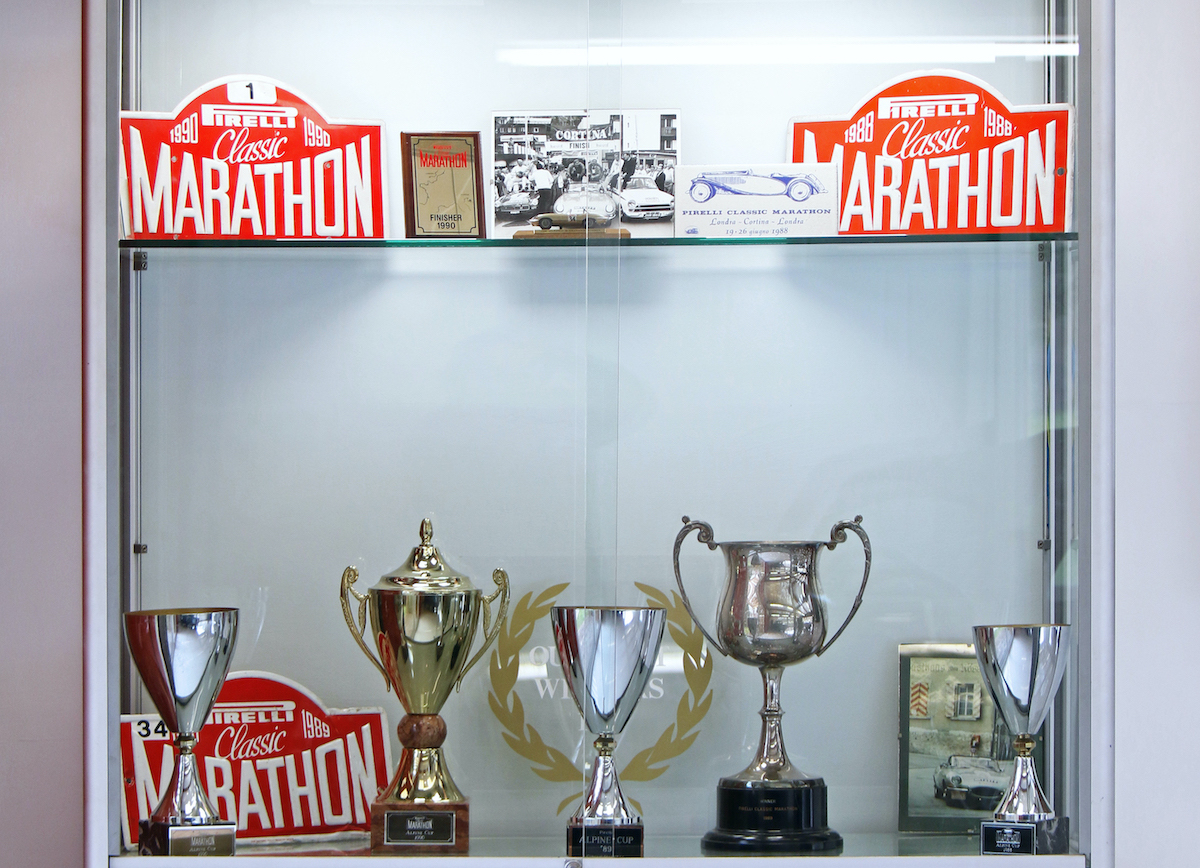 Pirelli Marathon trophy cabinet