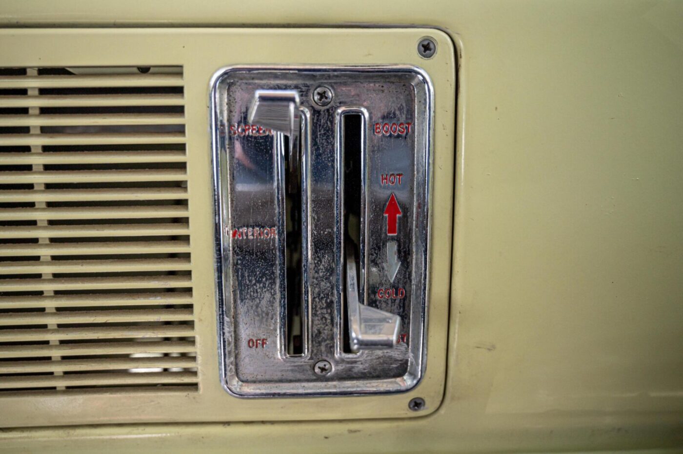 Ford Consul heater controls