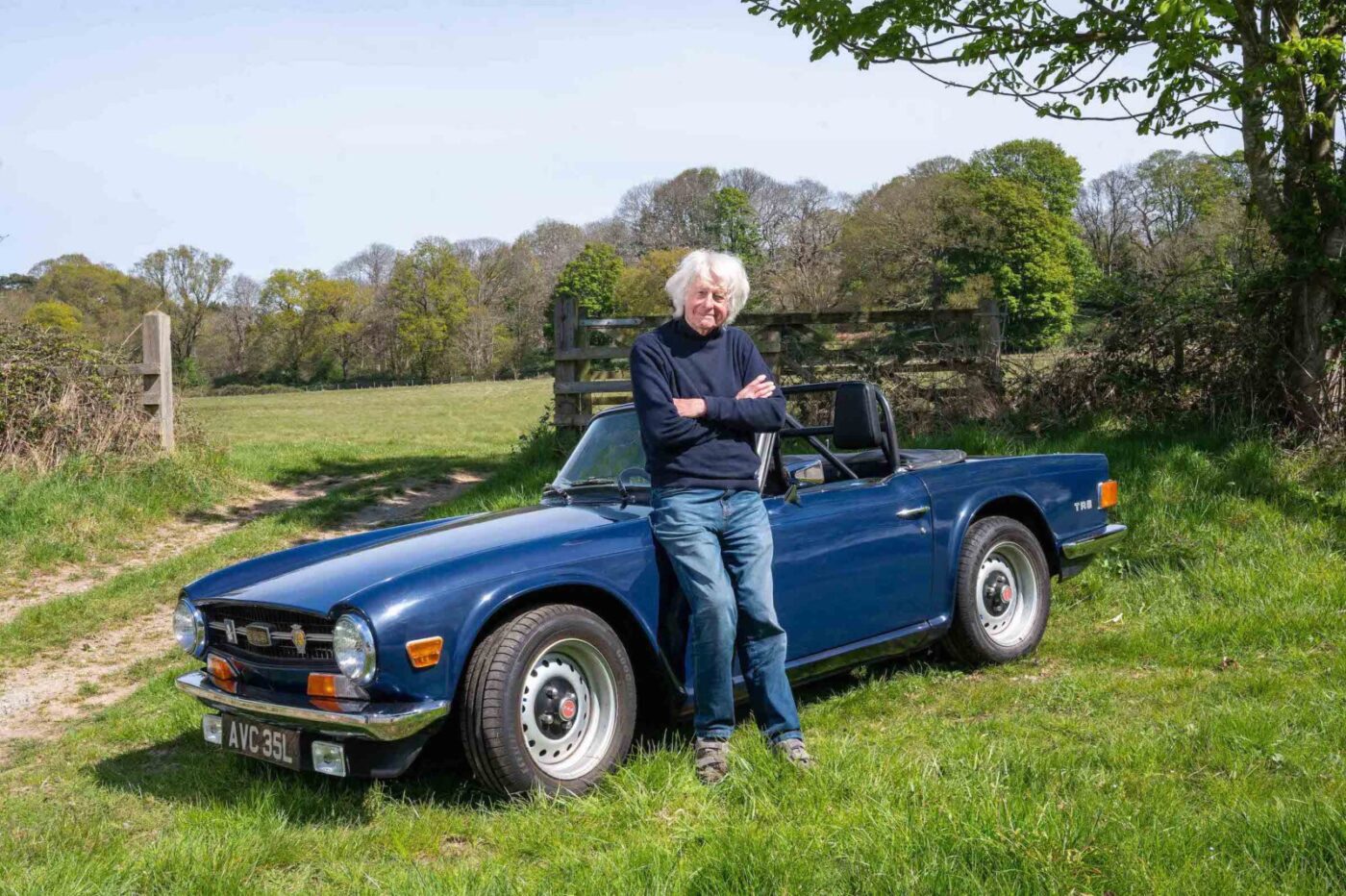 Reg Childerhouse with his Triumph TR6. Photo credit ©Simon Finlay Photography.
