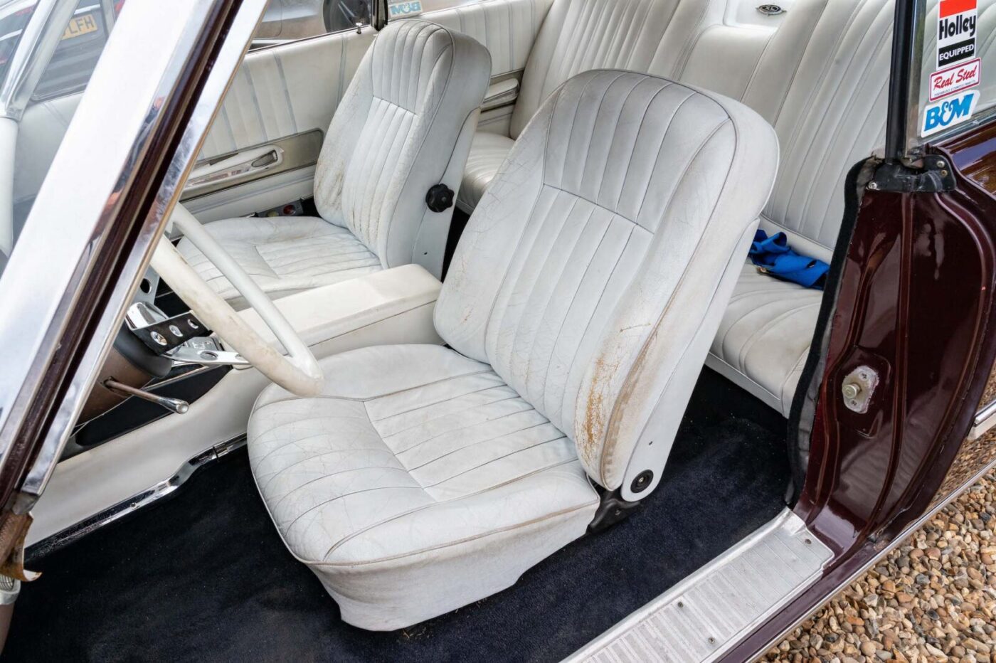 Ford Galaxie white interior