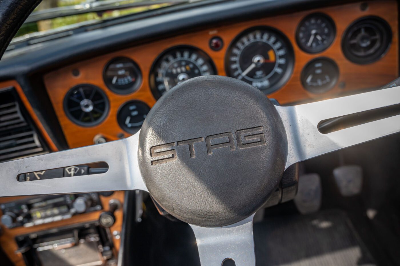 Triumph Stag steering wheel