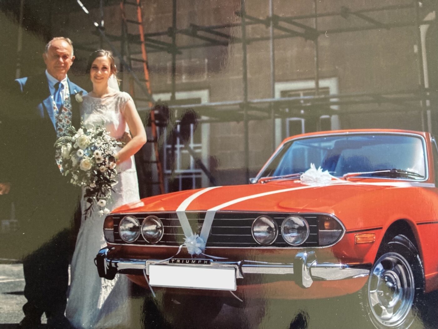 Triumph Stag wedding car