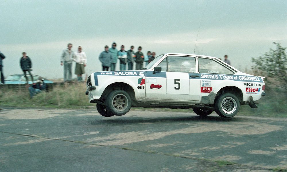 Dave Bell rallying ex-works Escort
