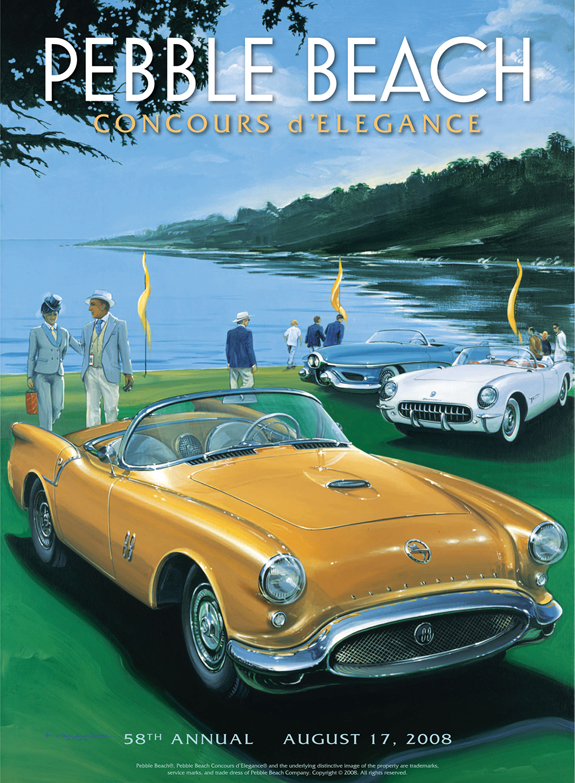California Pebble Beach poster