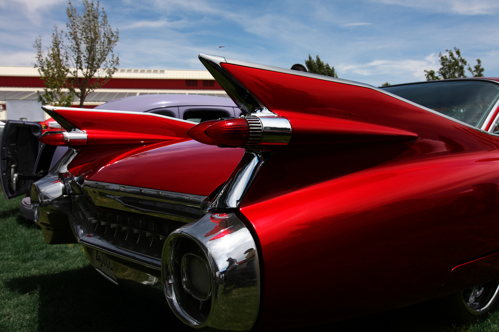 59_Fin The 1959 Caddy was designed in response to Sputnik's triumph