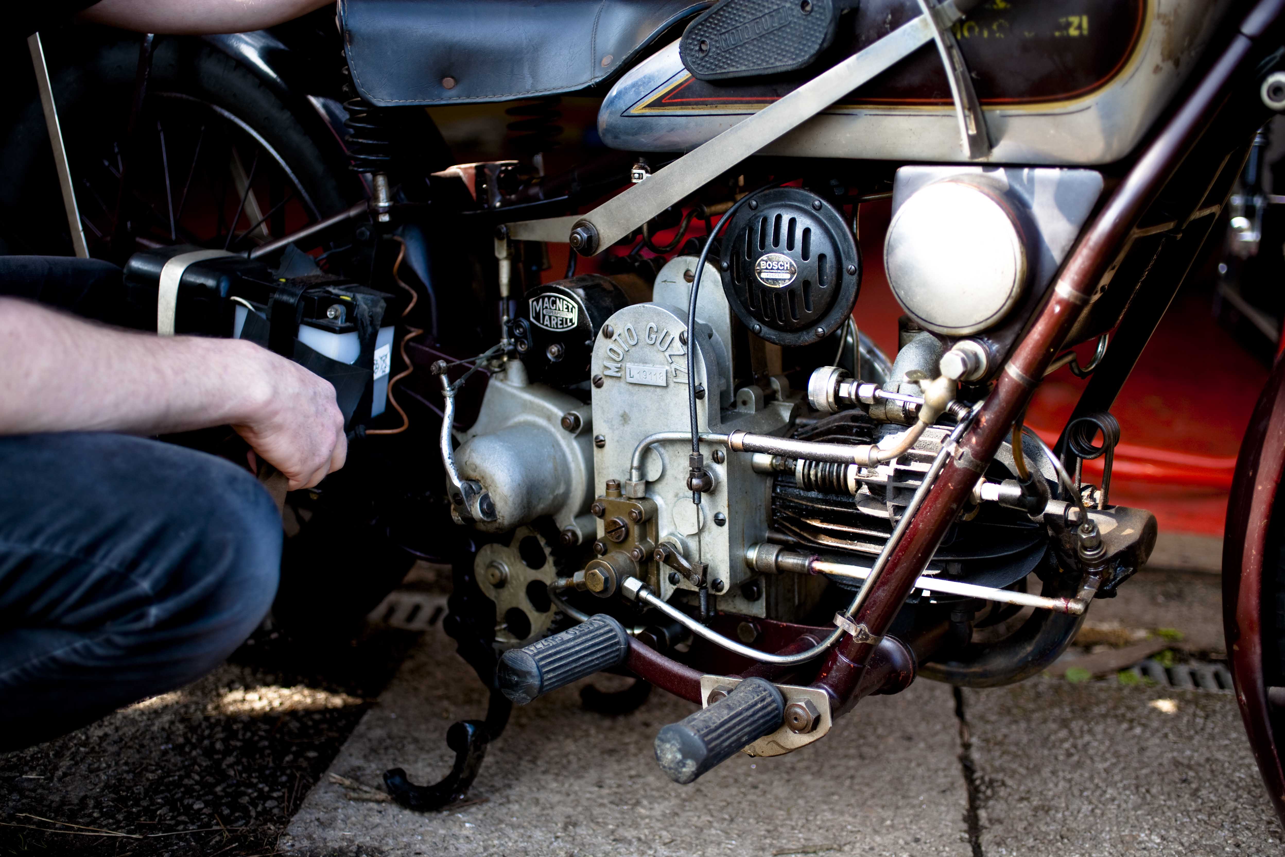 The simple mechanical beauty of the Type 15 is what attracts trevor to pre-war Guzzis