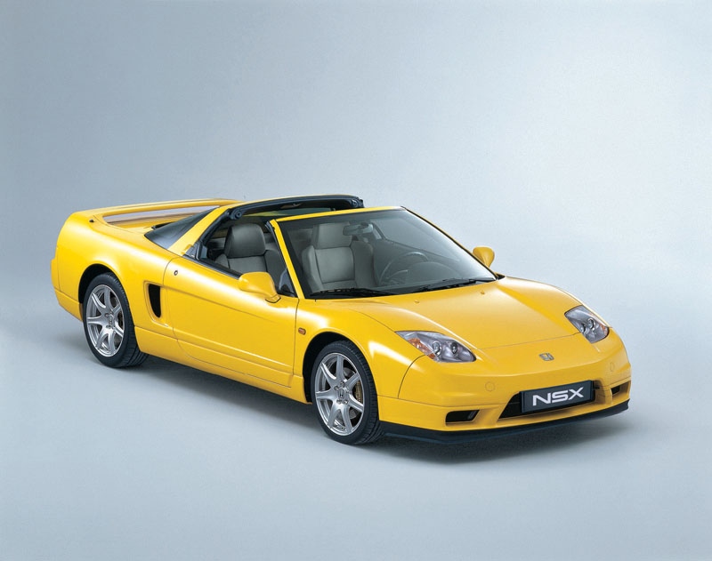 13637 Honda NSX in yellow on a grey background