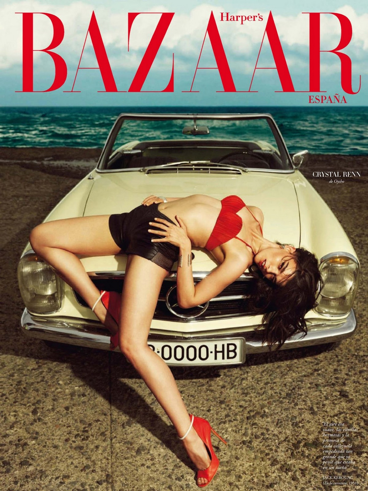 Crystal Renn takes the art of 'the drape' to the level higher than next level....