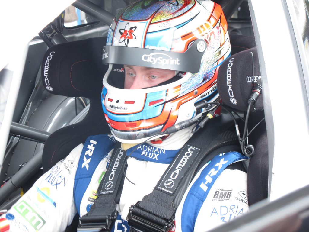 Sutton in car