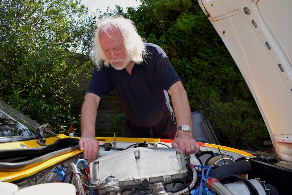 Ken Clarke with Rover Vitesse