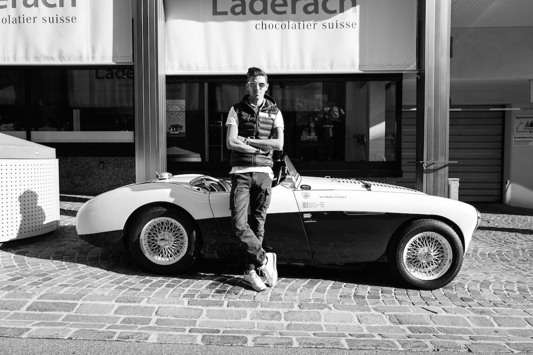 Luca with British Healey