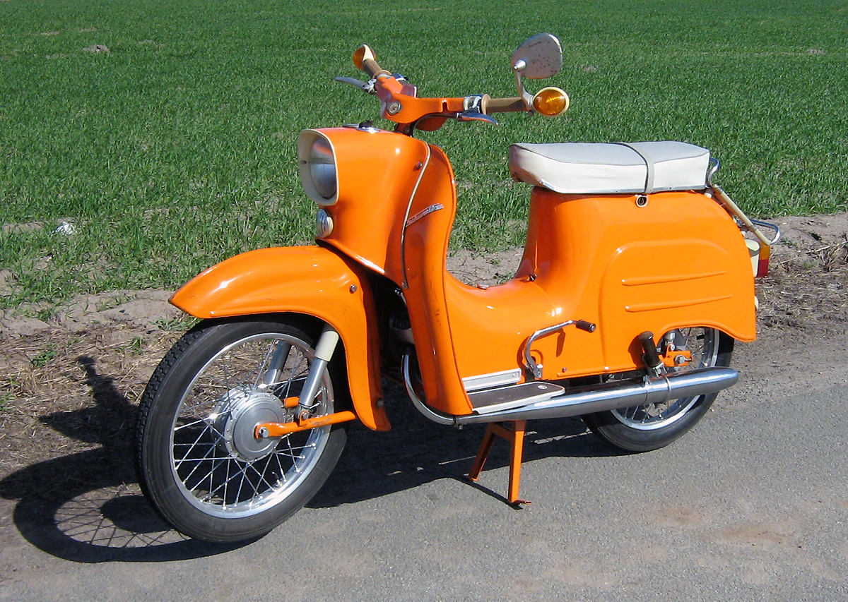 A Simson Schwalbe KR51 scooter