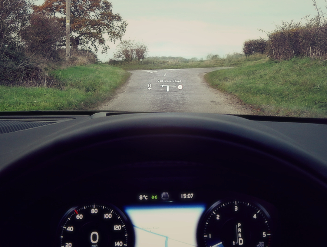 V60 HUD volvo