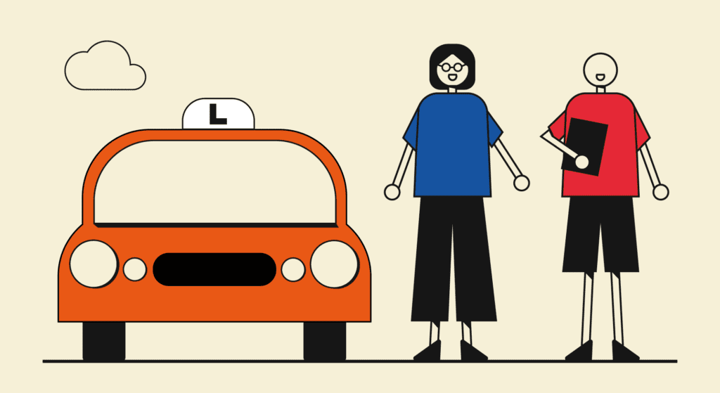 Illustration for people learning to drive later in life